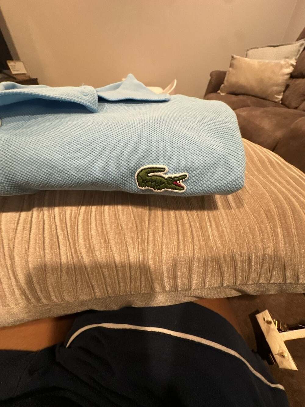 Lacoste Men's Classic Fit L.12.12 Light Blue Piqué Polo Shirt